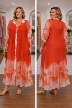 Coral Bliss Maxi Dress
